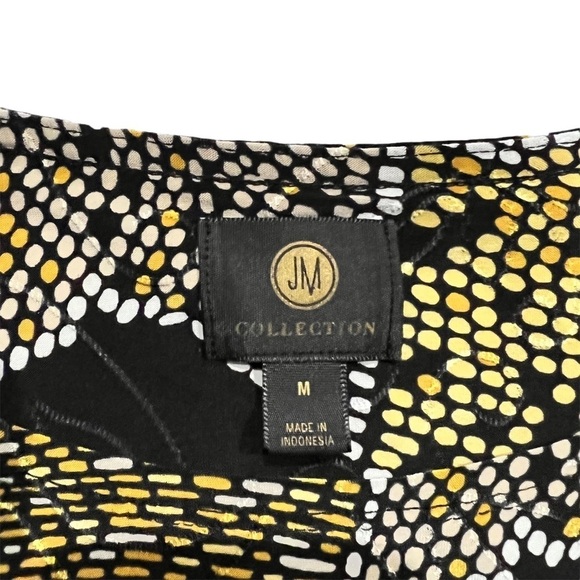 MJ Collection Black, Yellow, and White Shirt in Size Medium - Picture 5 of 6